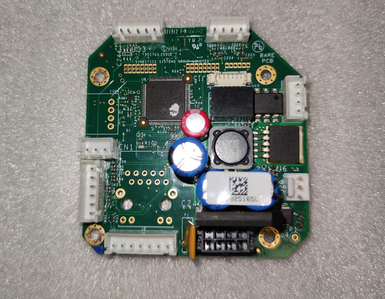 Bespoke control PCB to handle networked control of a device over ethernet with PoE, 24Vac and 24Vdc power options.